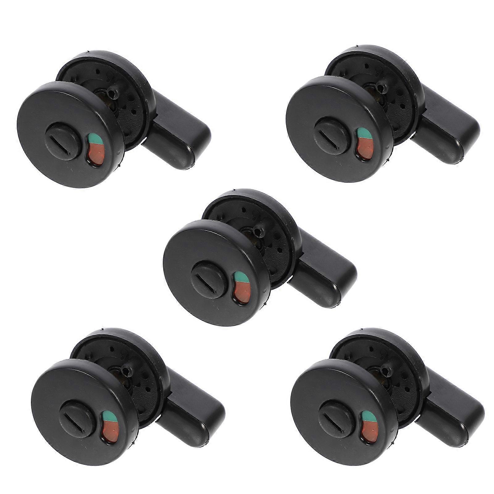 5 Pack Privacy Indicator Lock for Public Toilets – Durable Door Lock with Vacant/Engaged Display, Easy Installation for Airports, Stations, and