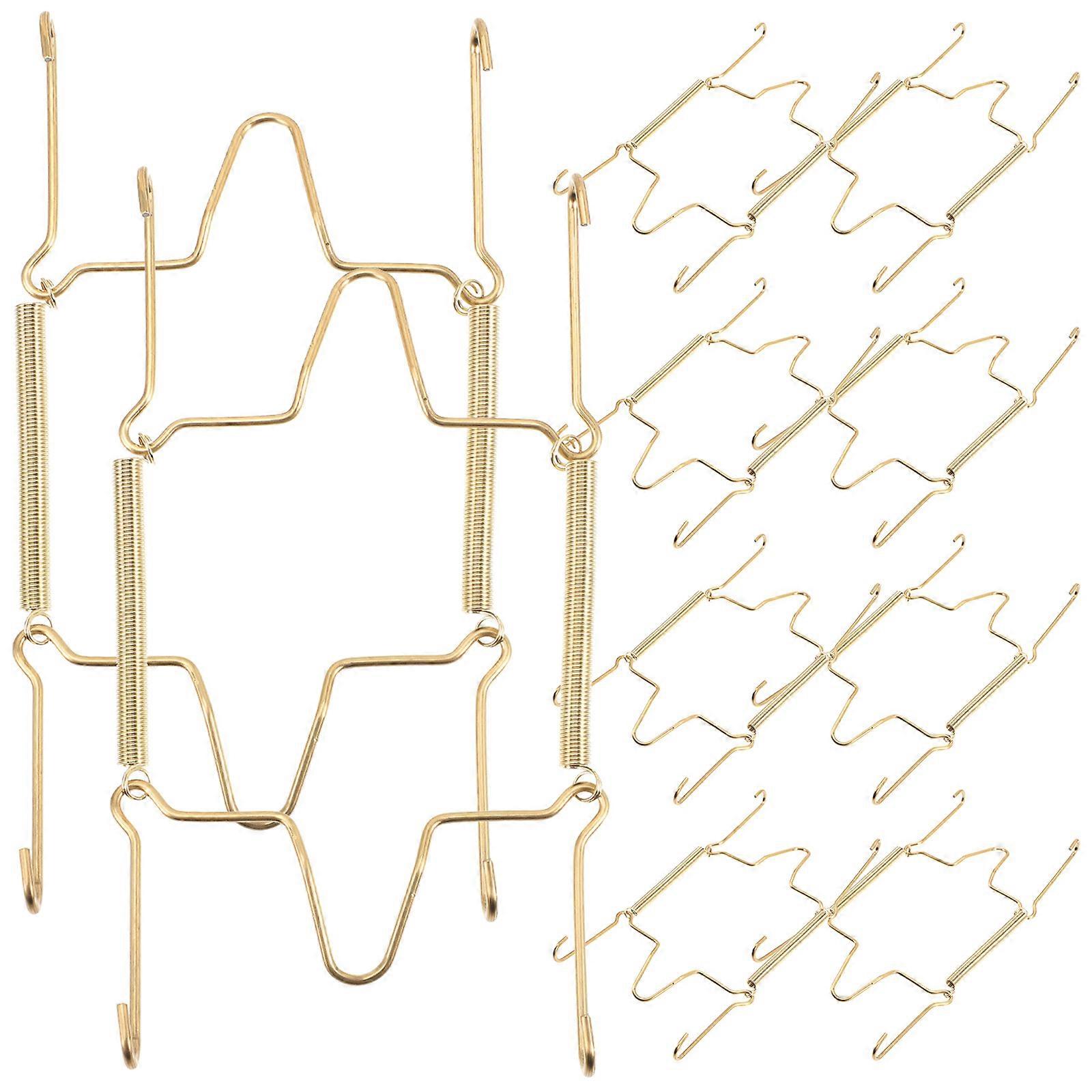 Vertical Plate Display Hanger, Rust-Resistant and Load-Bearing Capacity for Kitchen Use