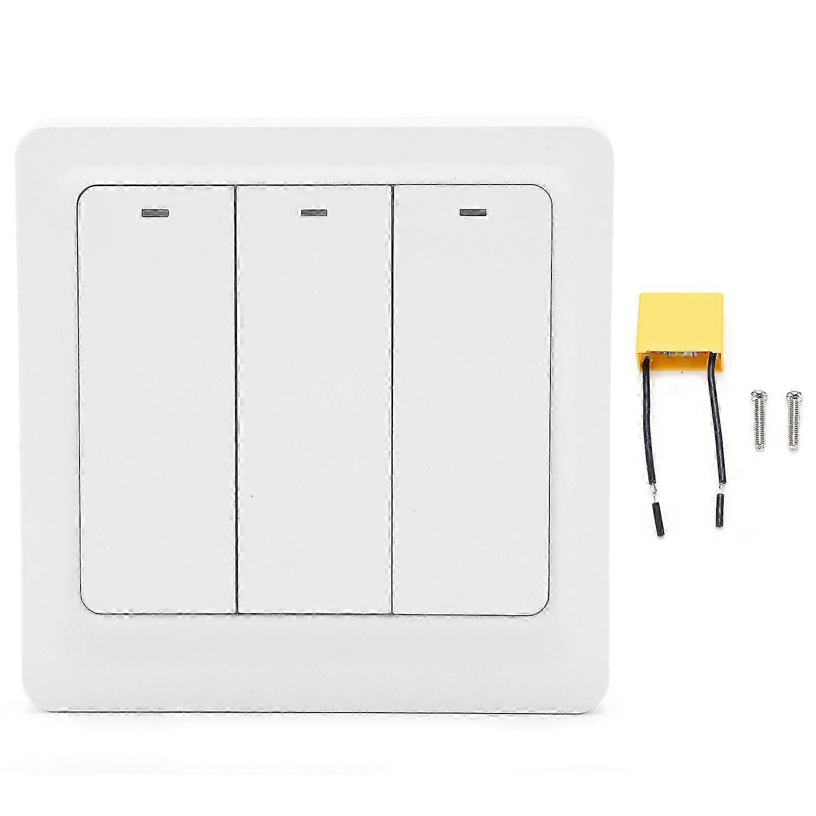 Remote Control Smart Light Switch - Easy Install, TUYA Compatible, Fireproof Safety