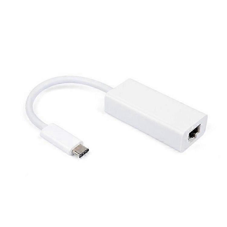 USB-C Type C USB 3.1 Male to 1000M Gigabit Ethernet Network LAN Adapter Compatible For Apple Macbook & Laptop PCWhite SZRH