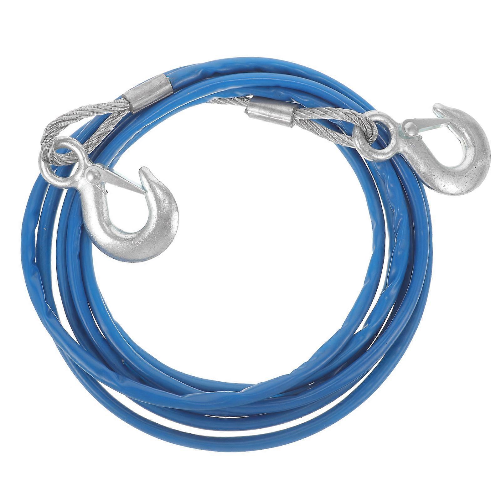 Tow Straps Towing Rope For Heavy Objects In Emergency Situations 4m Wire 1Set