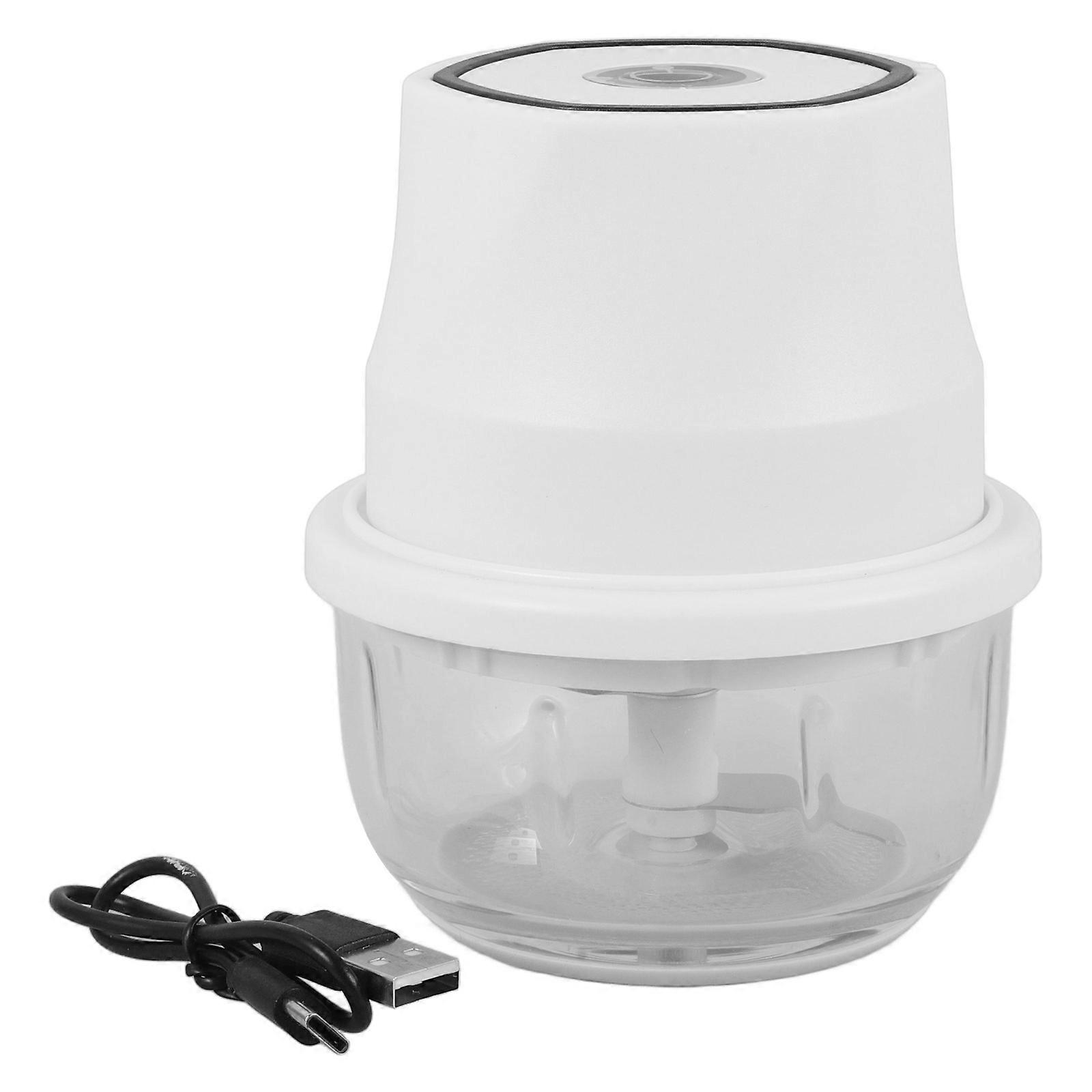 Electric Garlic Chopper Mini Portable Vegetable Onion Chopper Small Food Processor For Ginger 1 Set
