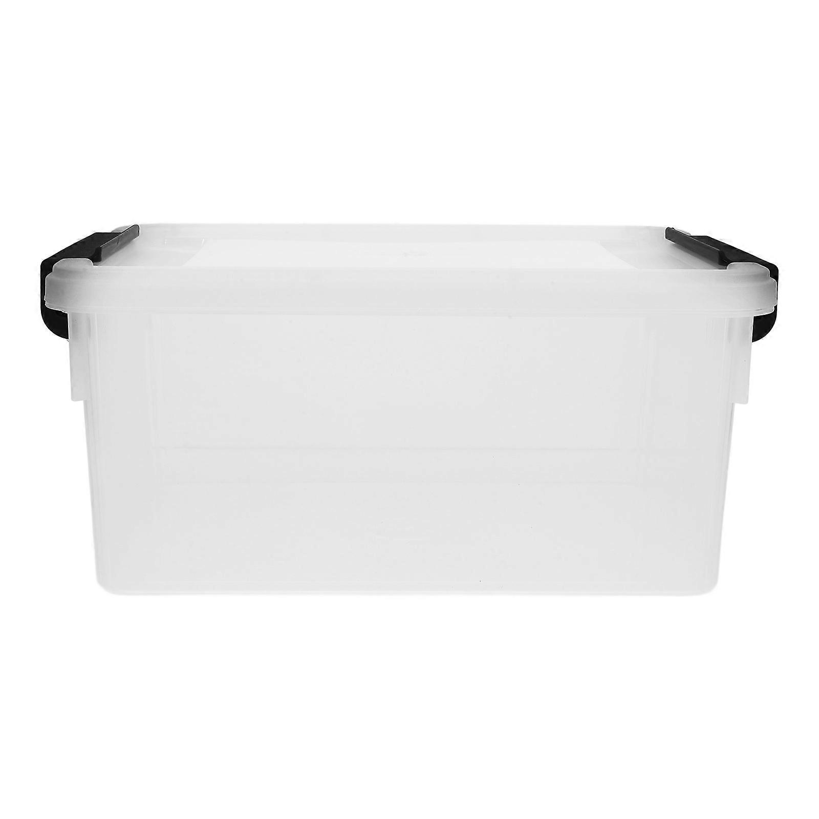 Clear File Folder Box Storage Container Minimalist Student Dormitory 7L