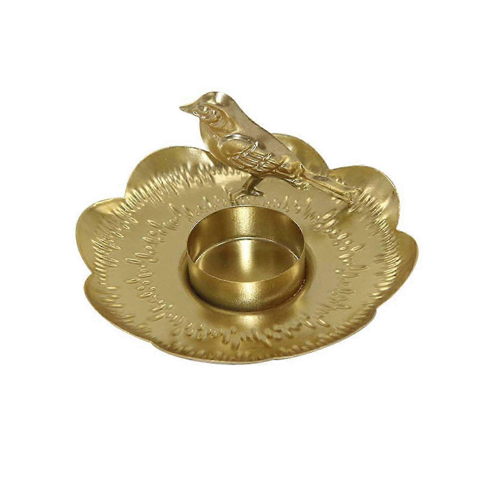 Decorative Metal Tealight Candle Holder for Mantel, Party, Wedding, and Table Decor