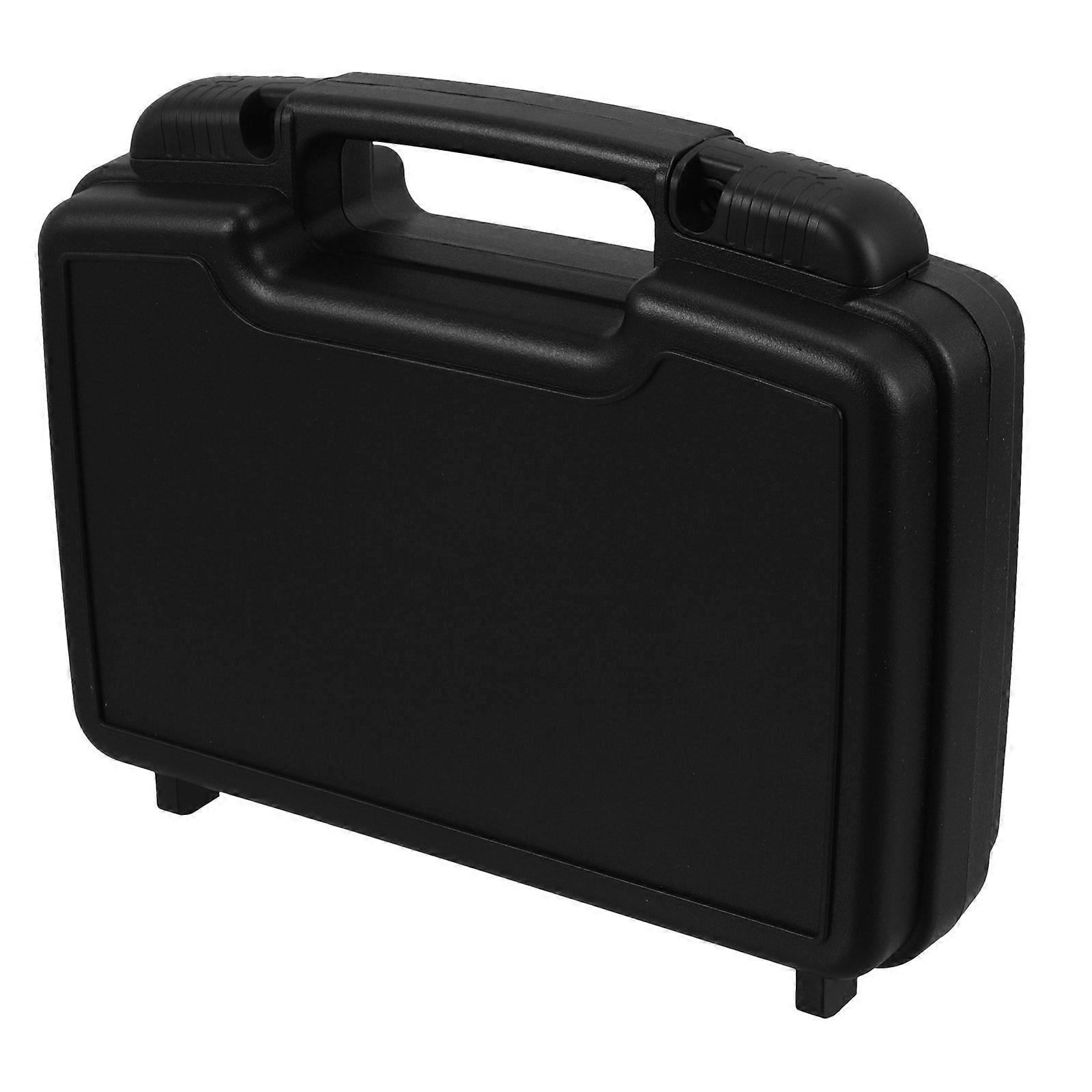Compact Portable Plastic Tool Storage Case with Locking Mechanism for Travel Outdoor Use – Multi Purpose Toolbox with Ample Space for Gadgets and
