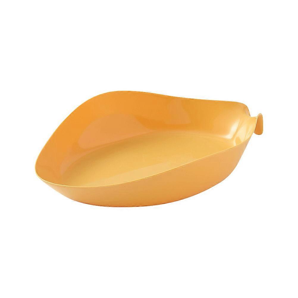 Fruit Dish with Smooth Edges for Storing Yellow PP Material 1Pc