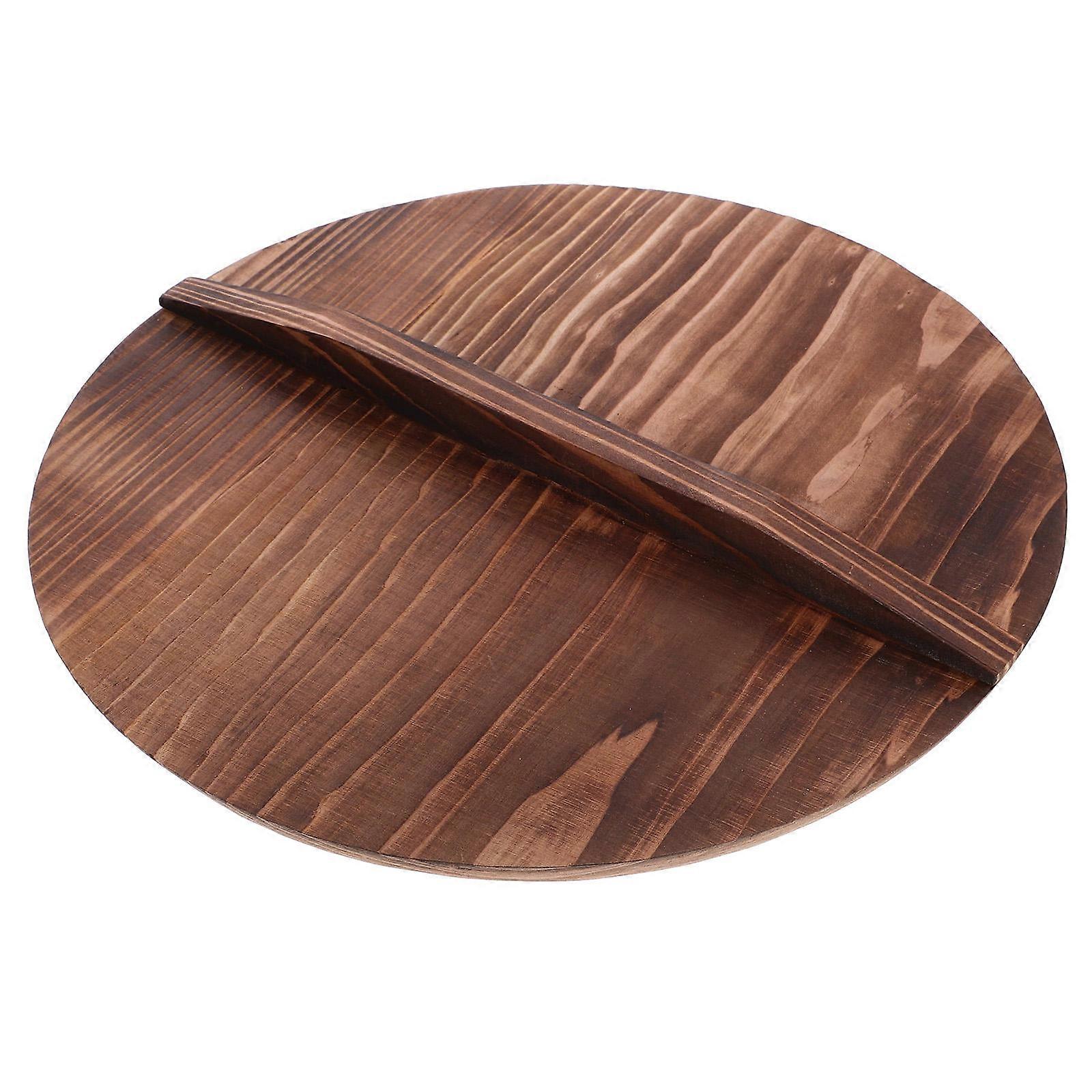 غطاء طبخ خشبي مربع مقاوم للرطوبة مقاوم للتآكل للمستخدمين المنزليين 32x32 سم 1 قطعة