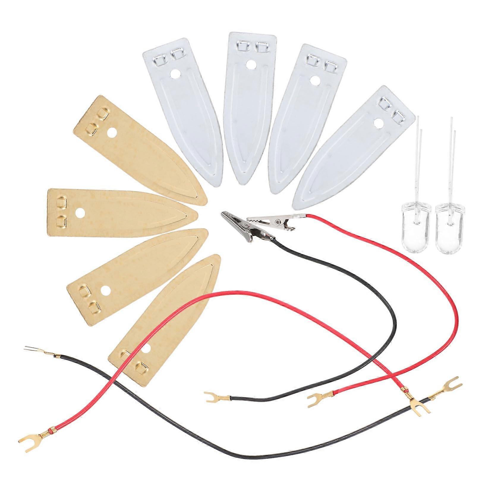 Copper Zinc Anode Plates For Fruit Battery Experiments One Set Durable Experimental Materials For Electricity Generation
