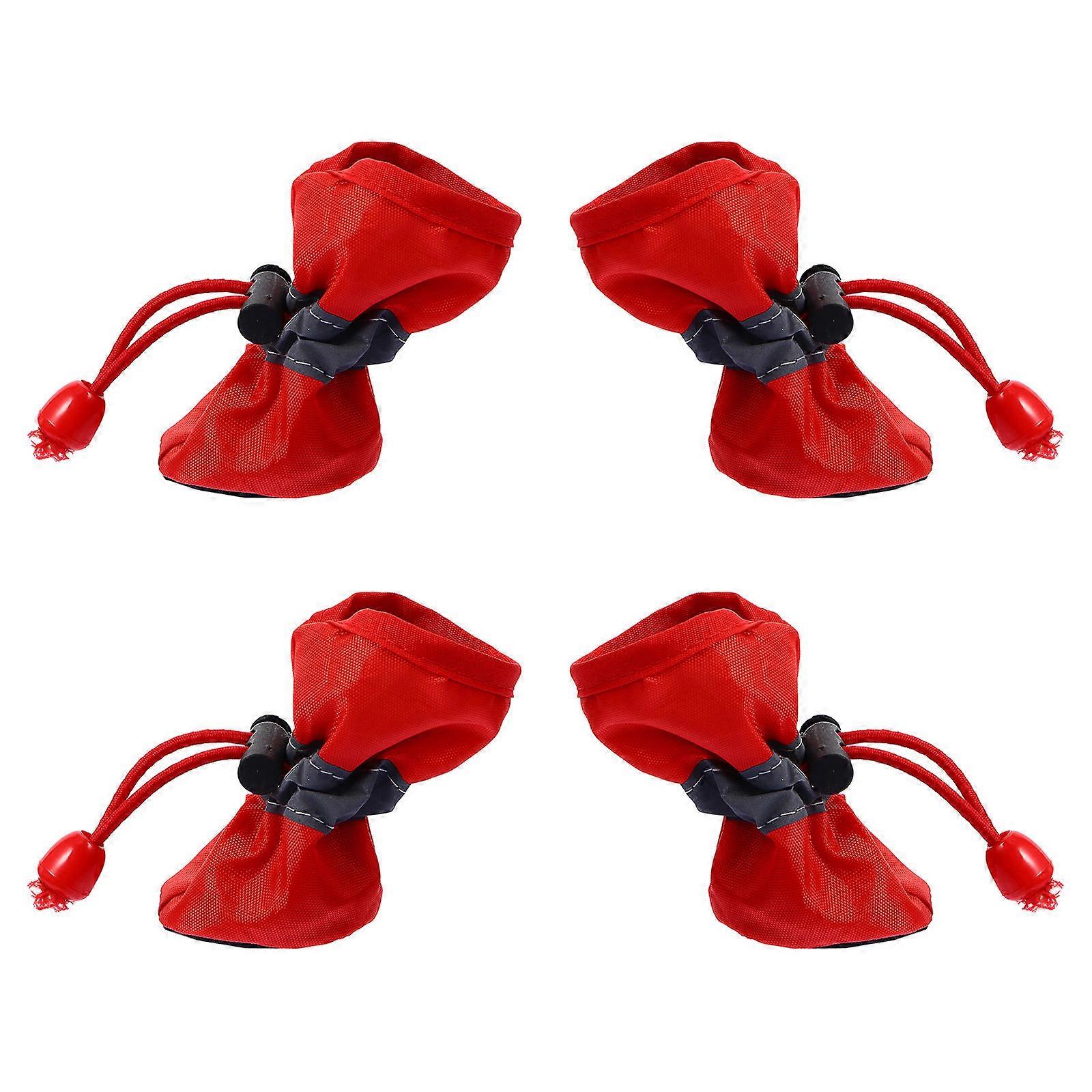 Paw Protector Soft Small Dog Shoes Winter Paw Protection Non Slip 4Pcs