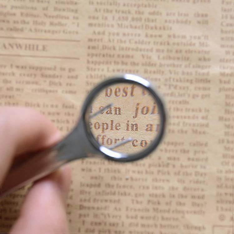 Handheld Magnifying Glass with 10x Magnification and Tweezers