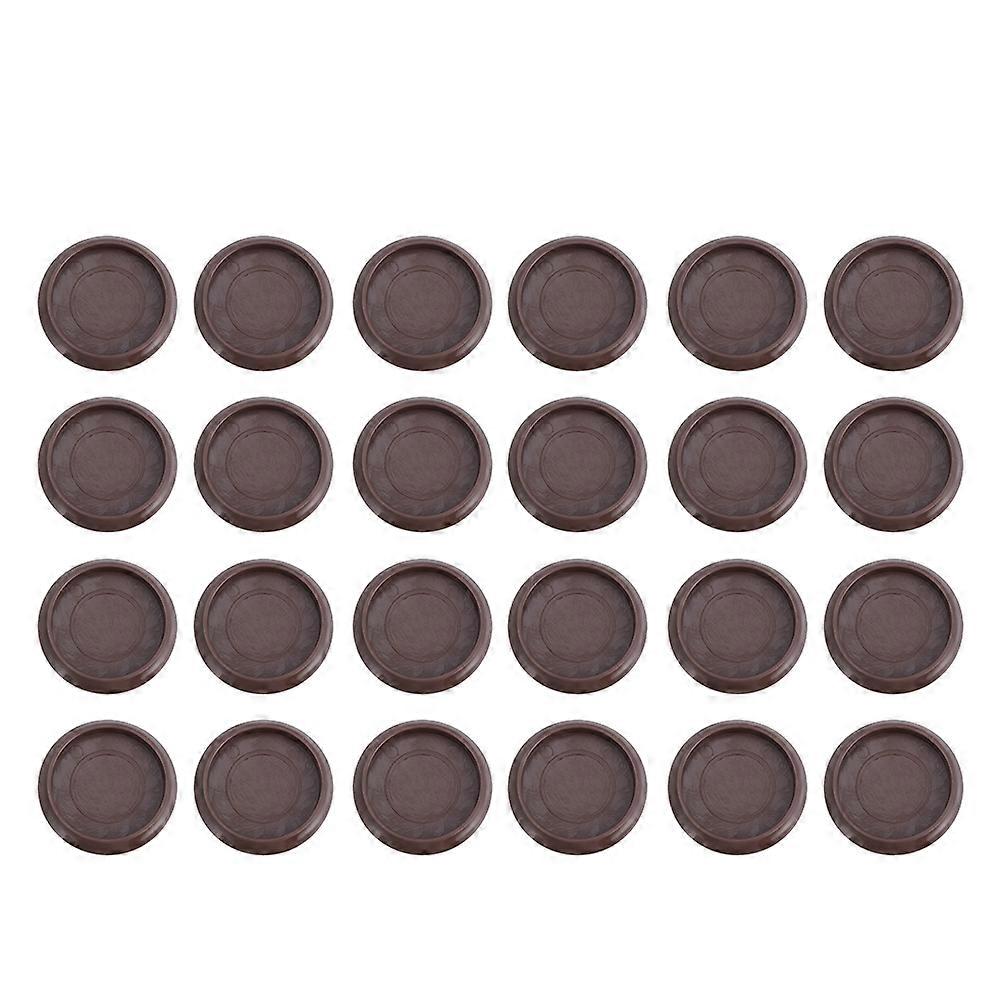 Here's a polished and professional product description based on your input:
**24pcs Plastic Caster Cups for Furniture – Slip Grippers, Durable