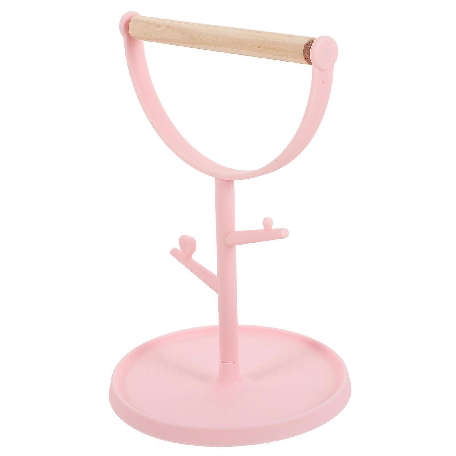 Parakeet Accessories Bird Standing Platform for Lovebirds Simple Structure Plastic 22.50X17.00X15.00cm 1Pack