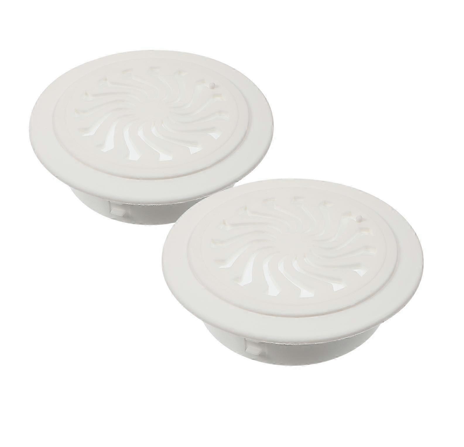 2 Pcs Vent Plastic Hole Plug Panel Plugs Hole Plug Pipe Insert End Cap White Hole Plug Flush Type Hole Plug