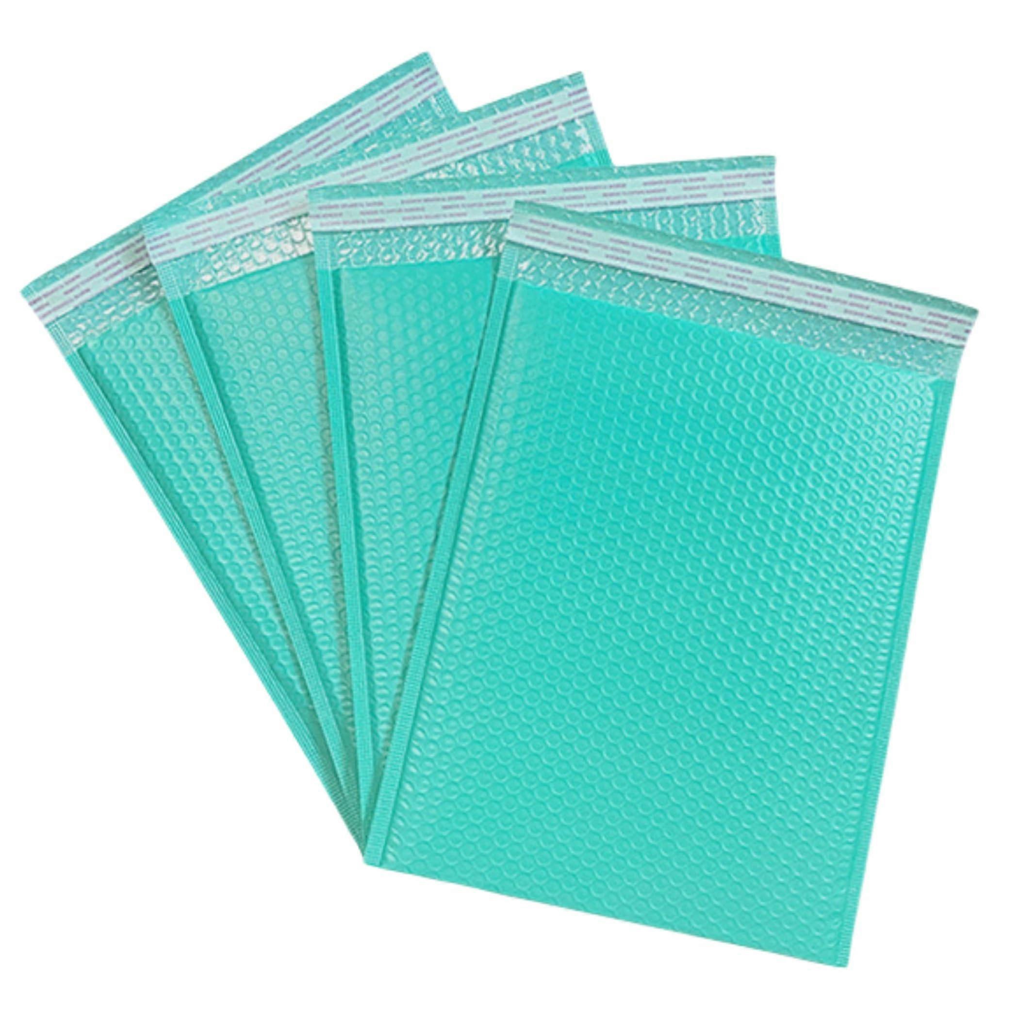 50 x 4x6 Small Padded Bubble Mailers Self Seal Bubble Mailers  Teal Trace of Paradise 4X6 Inches
