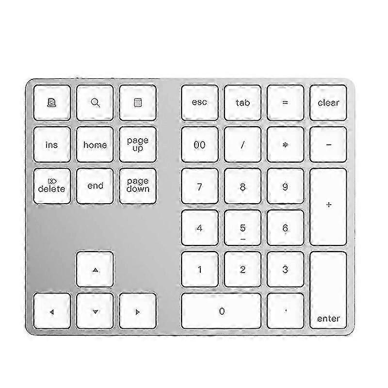 Digital Keyboard Compatible Windows Ios Mac Os Android Pc (white)