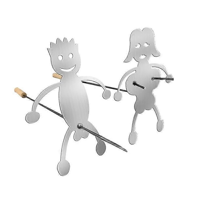 Stainless Steel Grill Panels for Household BBQ Tools - 2pcs with 2 Long Panels, 3 Short Panels, 5 Screws, 1 Wrench