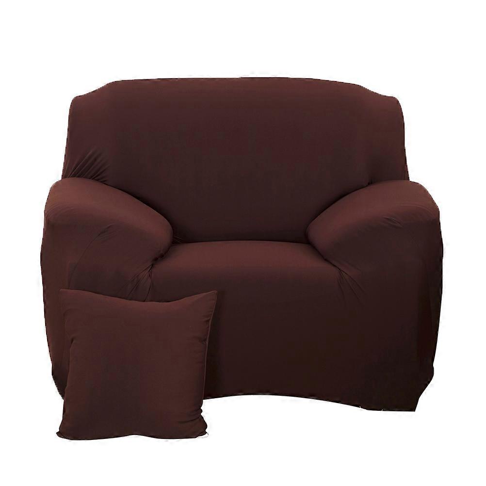 Here's a refined and engaging product description for your **High Elasticity Mite Sofa Cover – One Seat Couch (Coffee Color)**:
**High