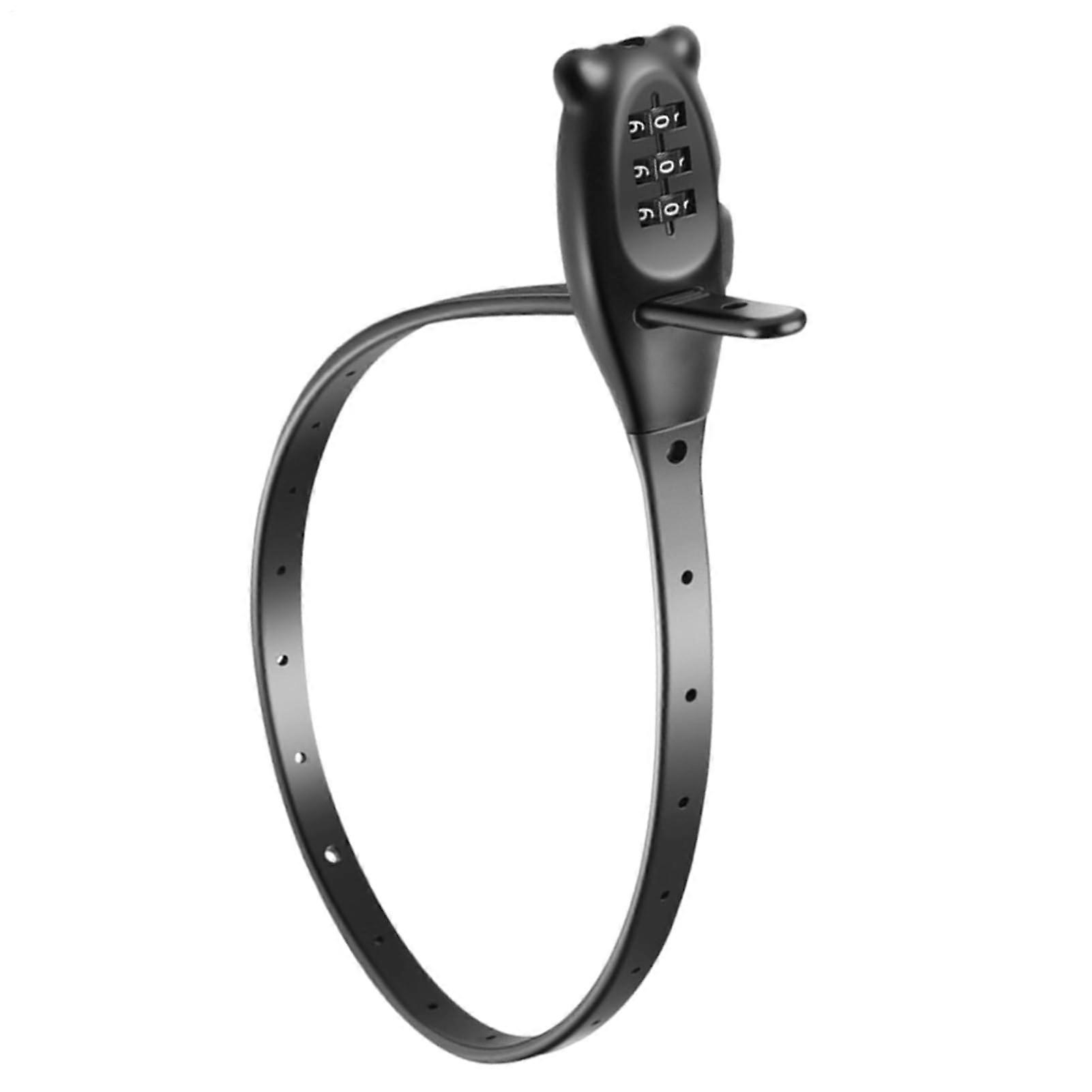Cable Lock  Combination Cable Tie Lock  Adjustable AntiTheft Security for Door, Skateboard, Cabinet, Scooter, Fridge, Gate, etc. Long Bear Style