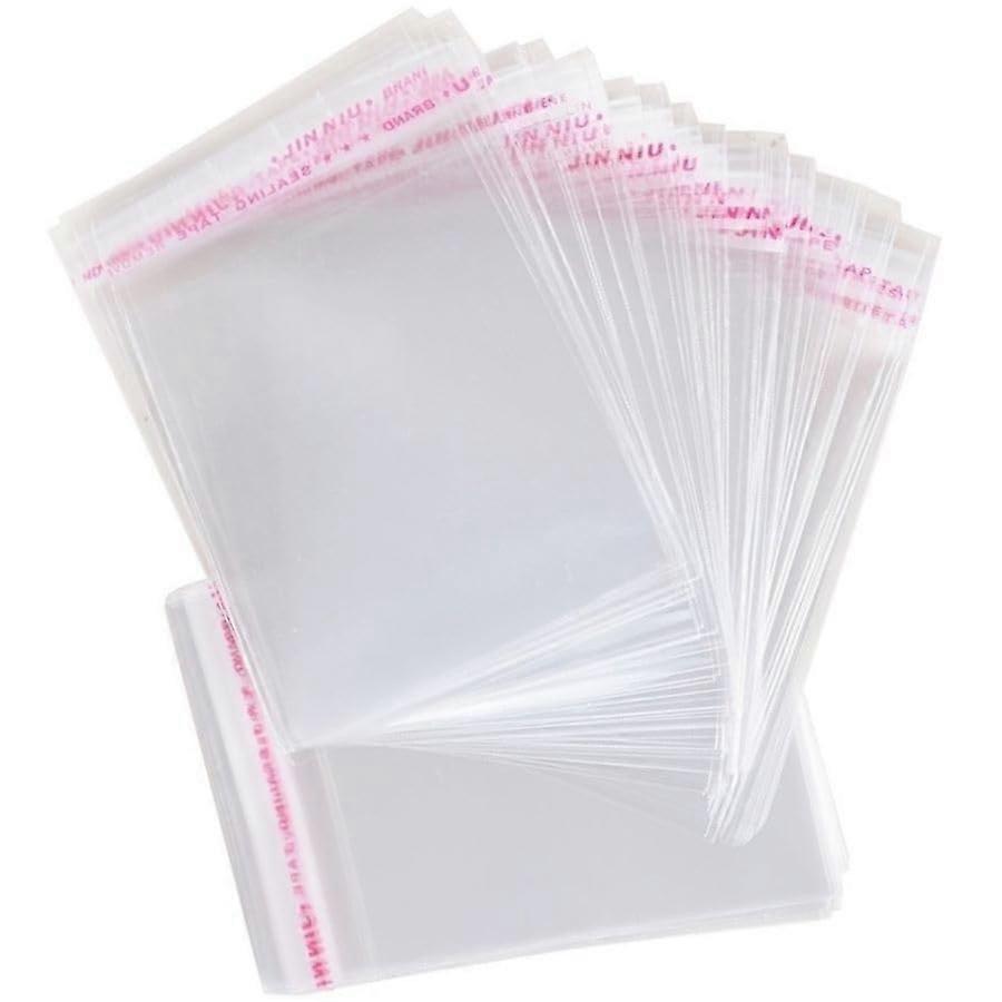 200 500 Pack of 1000 SelfAdhesive Plastic Bags Sealable Packaging Film Cellophane Polypropylene Adhesive Closure (14 x 24, 200) 14 x 24 cm 200
