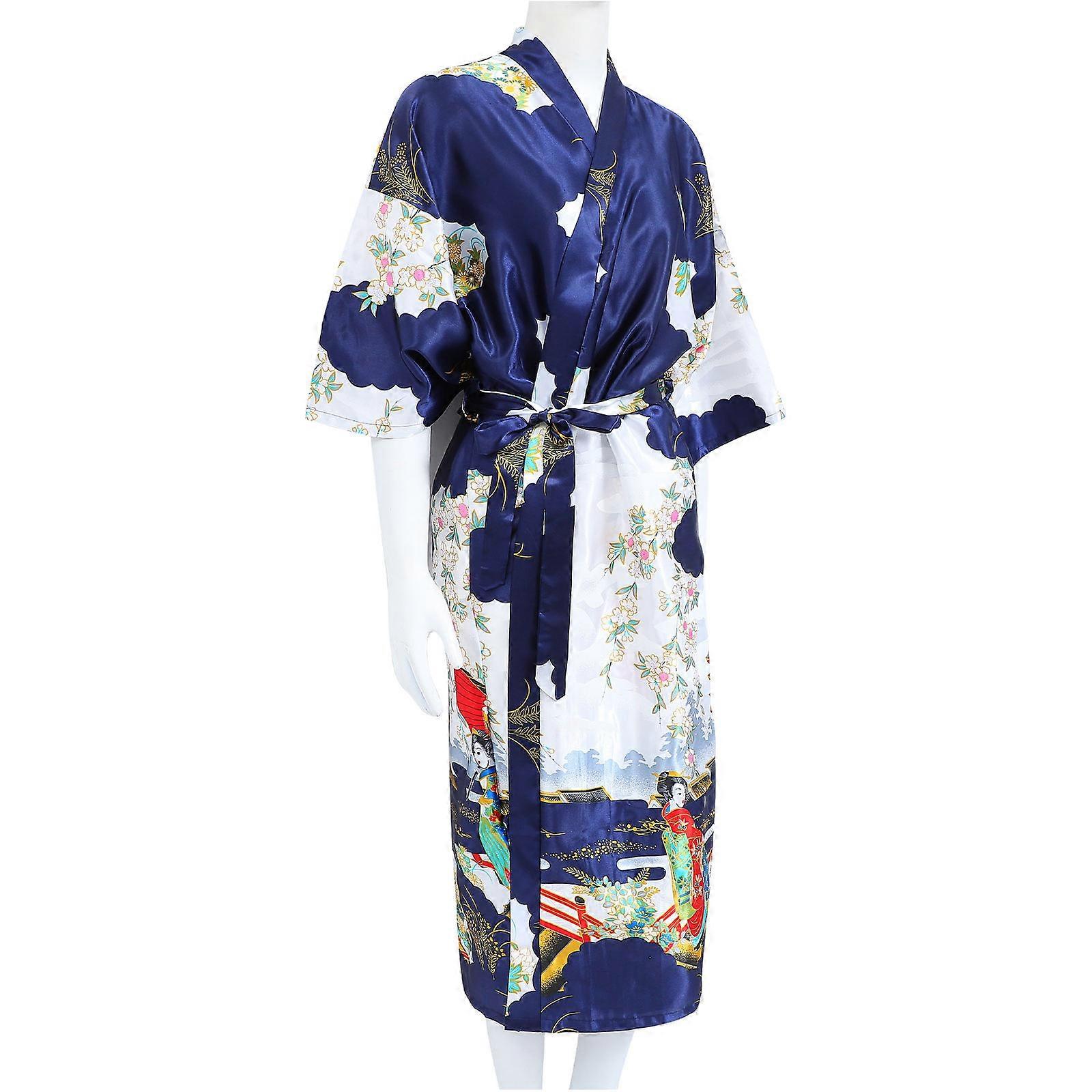 Lightweight Kimono Robe Sleepwear Costume 47.2X24.8X0.0in Luxurious Appearance 1Set