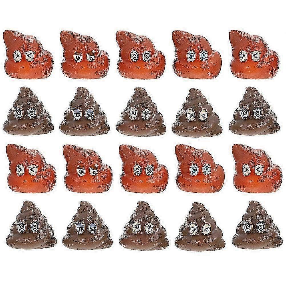 20 Pcs Brinquedos de Desenvolvimento Resíduos de Cães Falsos Brinquedos de Cocô Falso Jogo Jogando Brinquedos de Resíduos