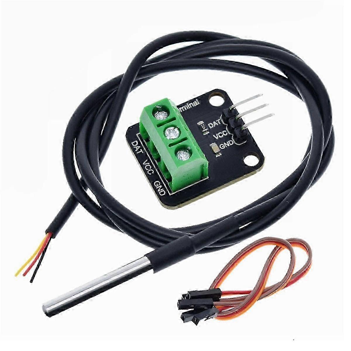 Wasserdichtes Temperatursensor-Modul-Kit mit 100CM digitalem Kabelsonden-Anschlussadapter