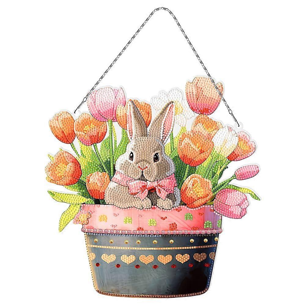 Acrylic Hanging Pendant for DIY 5D Diamond Painting Craft, Colorful Rhinestone Window Decor for Wall Decoration