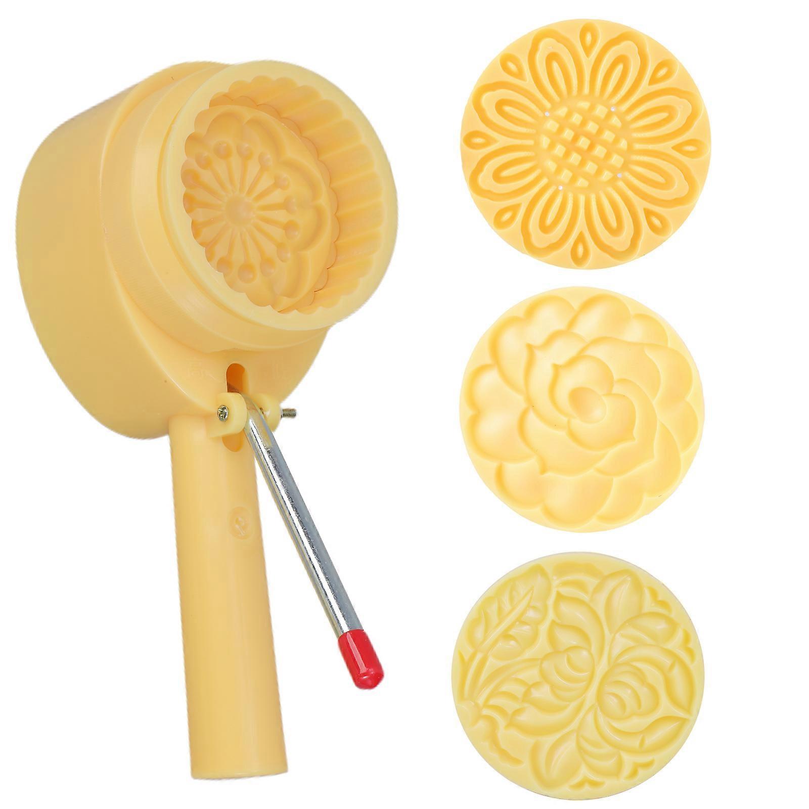 Ice Skin Mooncakes Making Mold Festival Dessert Molds Cookie Stamp ABS Plastics Pastries Making Mould for Baking Lover