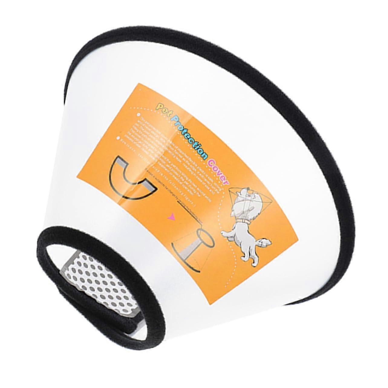 Pet Protective Collar, Adjustable Cat Recovery Cone For Wound Healing, Soft Plastic E-Collar For Cats, Veterinary Approved