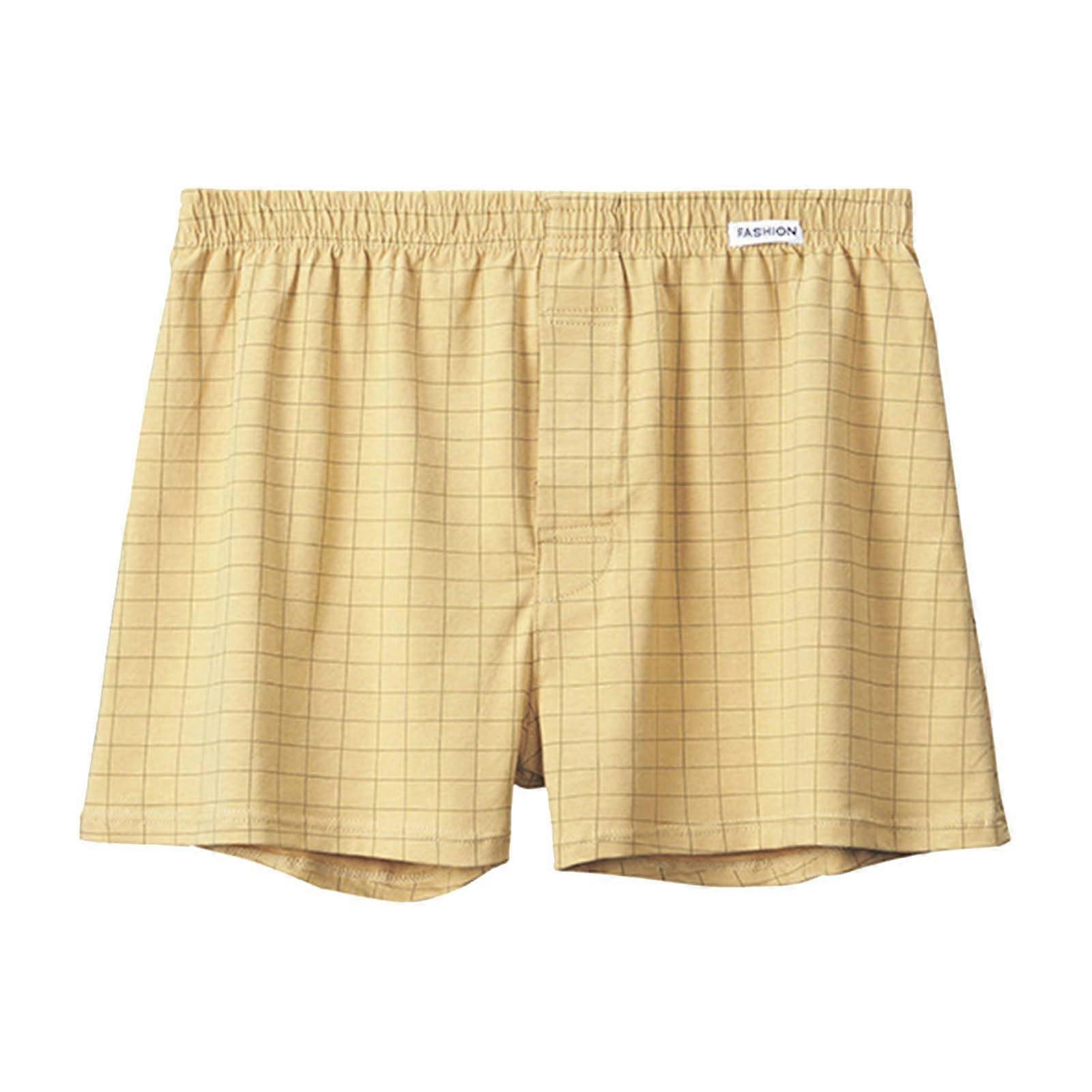 Men's Boxer Shorts Cotton Underwear Loose Comfortable Breathable 4XL