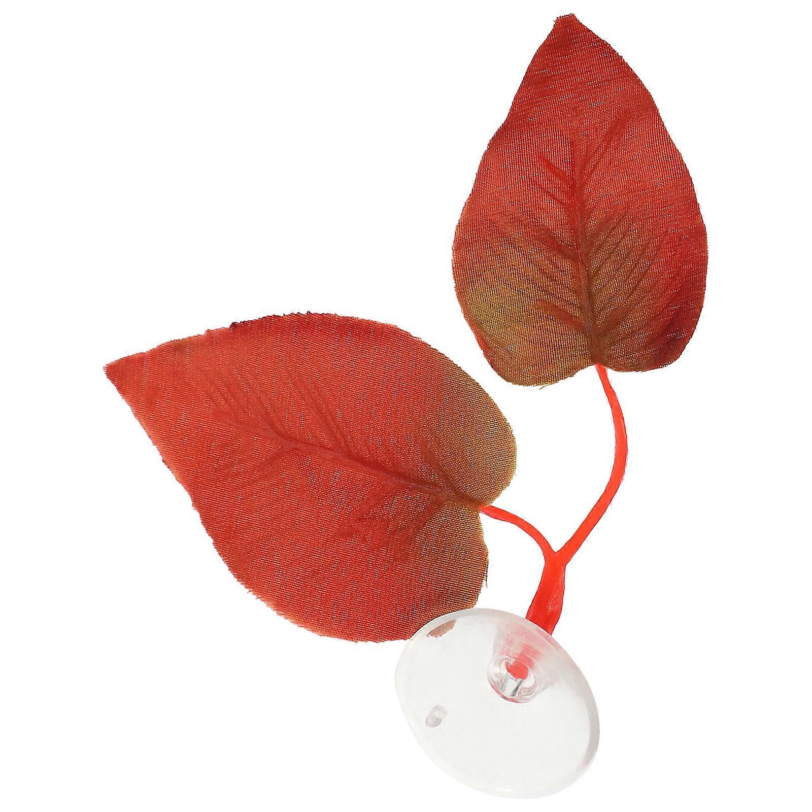 Fishtank Decor Betta Fish Breeding Leaf Lightweight Betta Fish Resting Float 10.5x8cm 1 Set