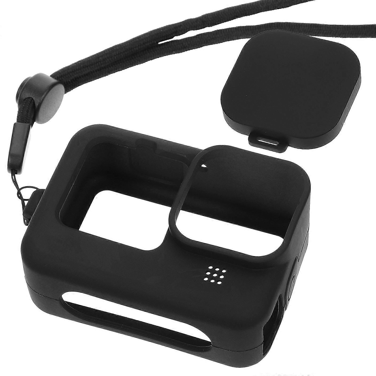 Silicone Case for Lens Use Dustproof and Scratch Resistant Black Protective Cover for Camera