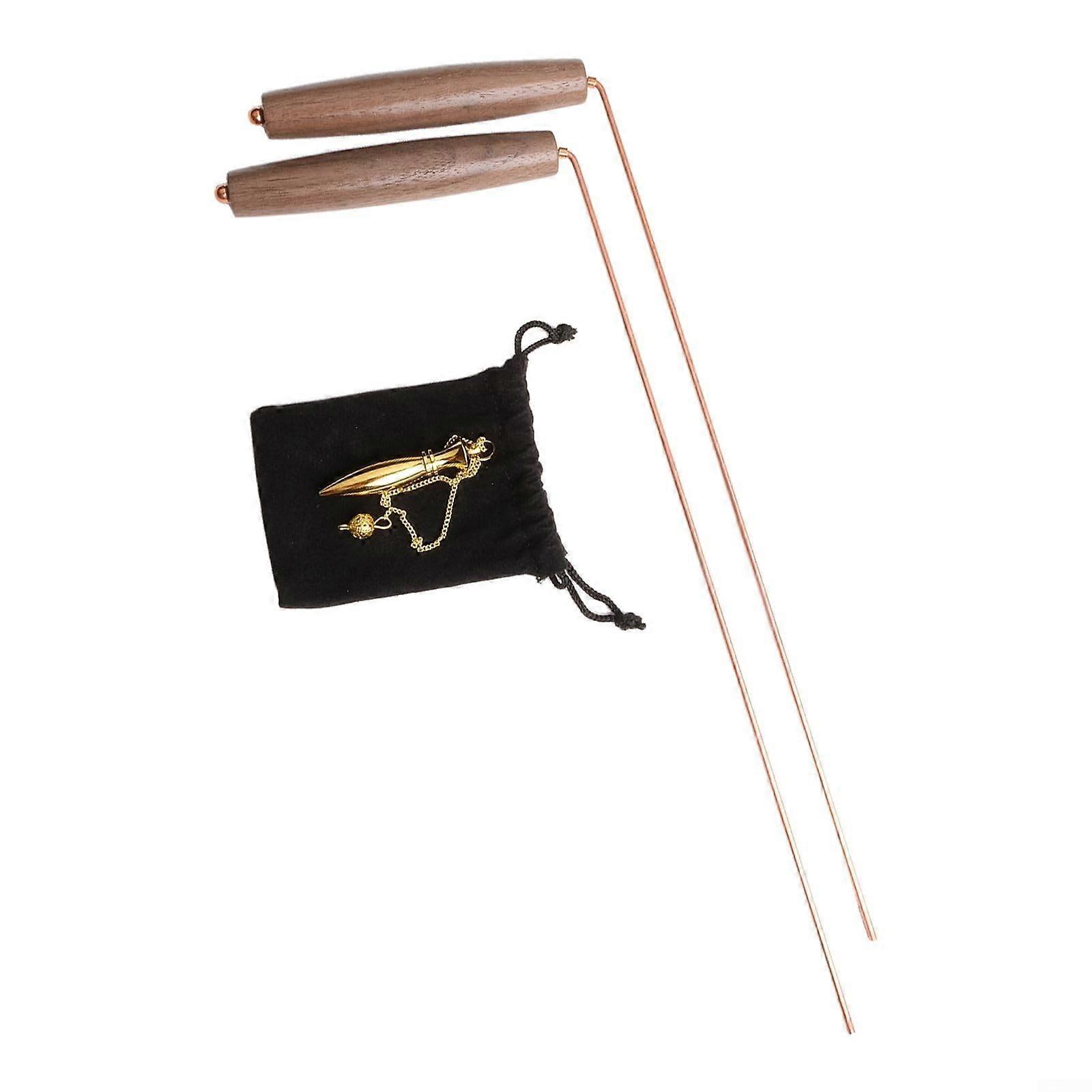 Copper metal detector rods, 29 x 12 cm handheld finding tools,  sensitivity for treasure hunting, archaeology, and security.
