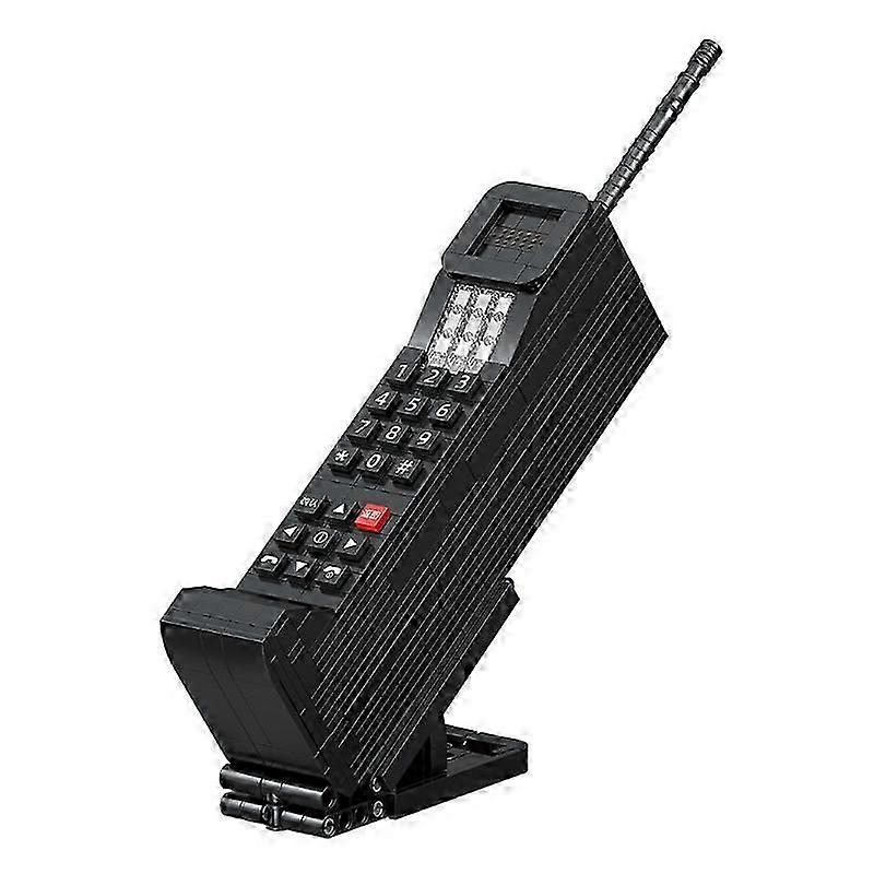 XIANRENGEミニレトロ携帯電話ビルディングブロックおもちゃDIYレトロクラシック電話モデルオーナメントコレクション子供のホリデーギフト