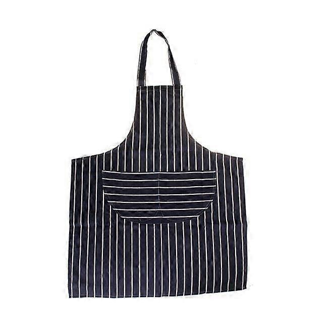 Butchers Stripe Apron Navy
