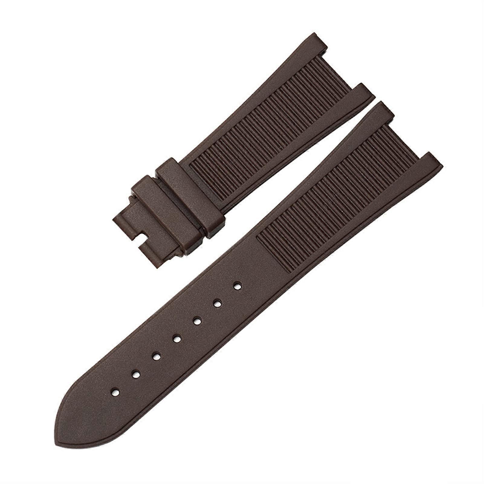 Watch Strap for PP Patek Philippe 5711 5712g Nautilus Watch Strap Special Interface 25mm x 13mm Watch Strap BrownWithout Buckle 2513mm