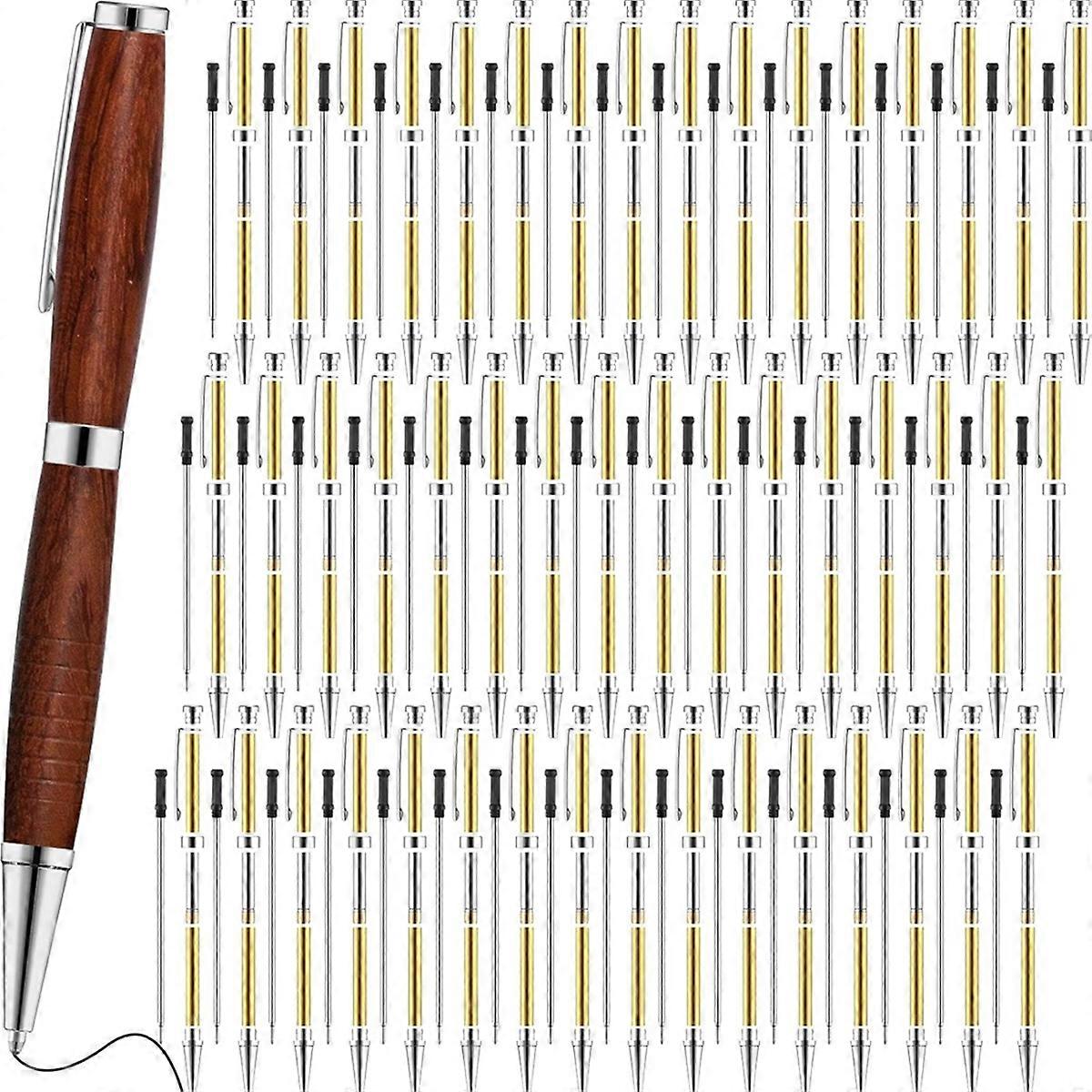 48pcs WoodenTwist Pen Kit 7mm Slim Pen Kit Twist Pen Set with Replacement Lathe DIY Copper Pen Making Office Supplies B