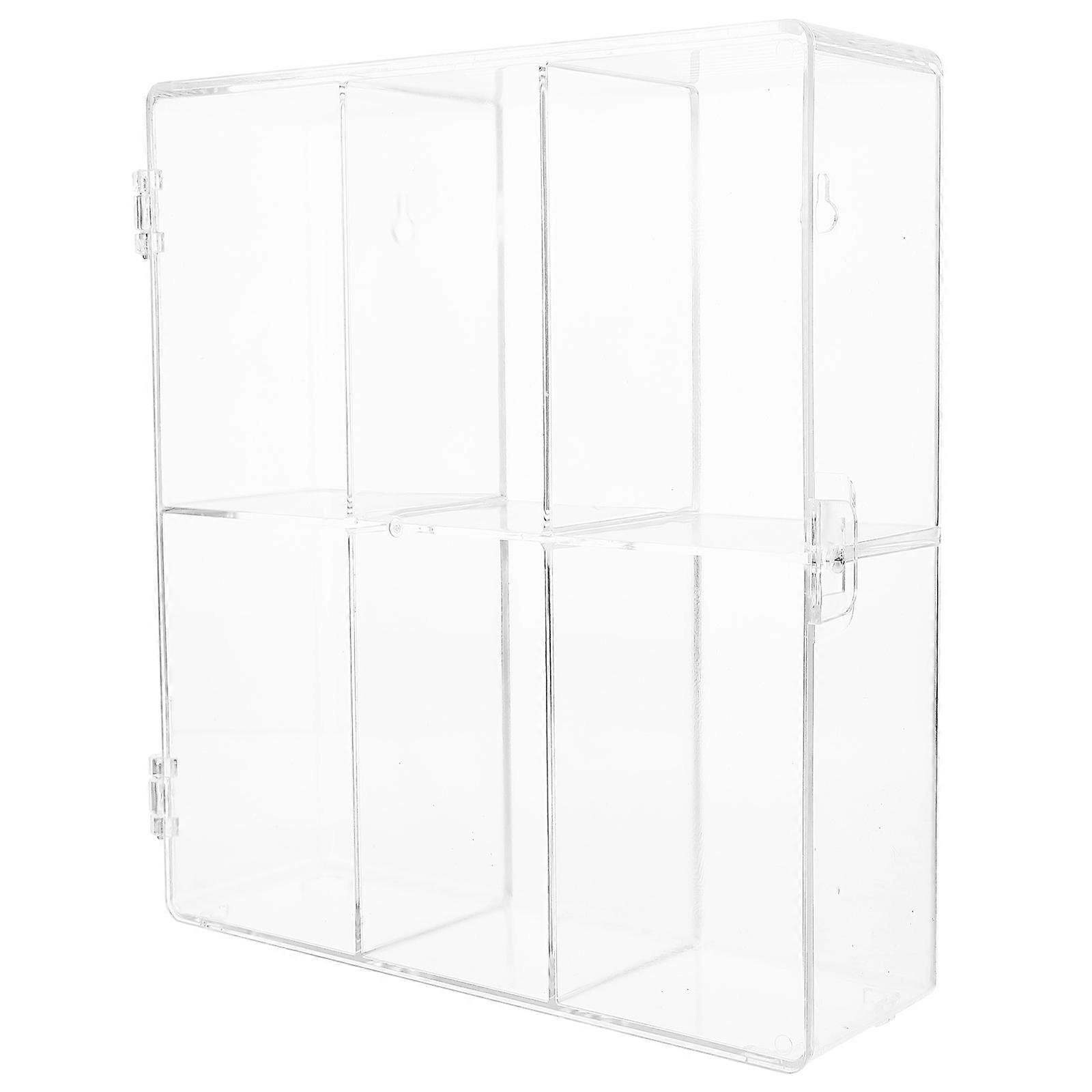 Figurine Box Display Multi-Layer Grid Acrylic Organizer For Manual Model Home Decoration 1Set