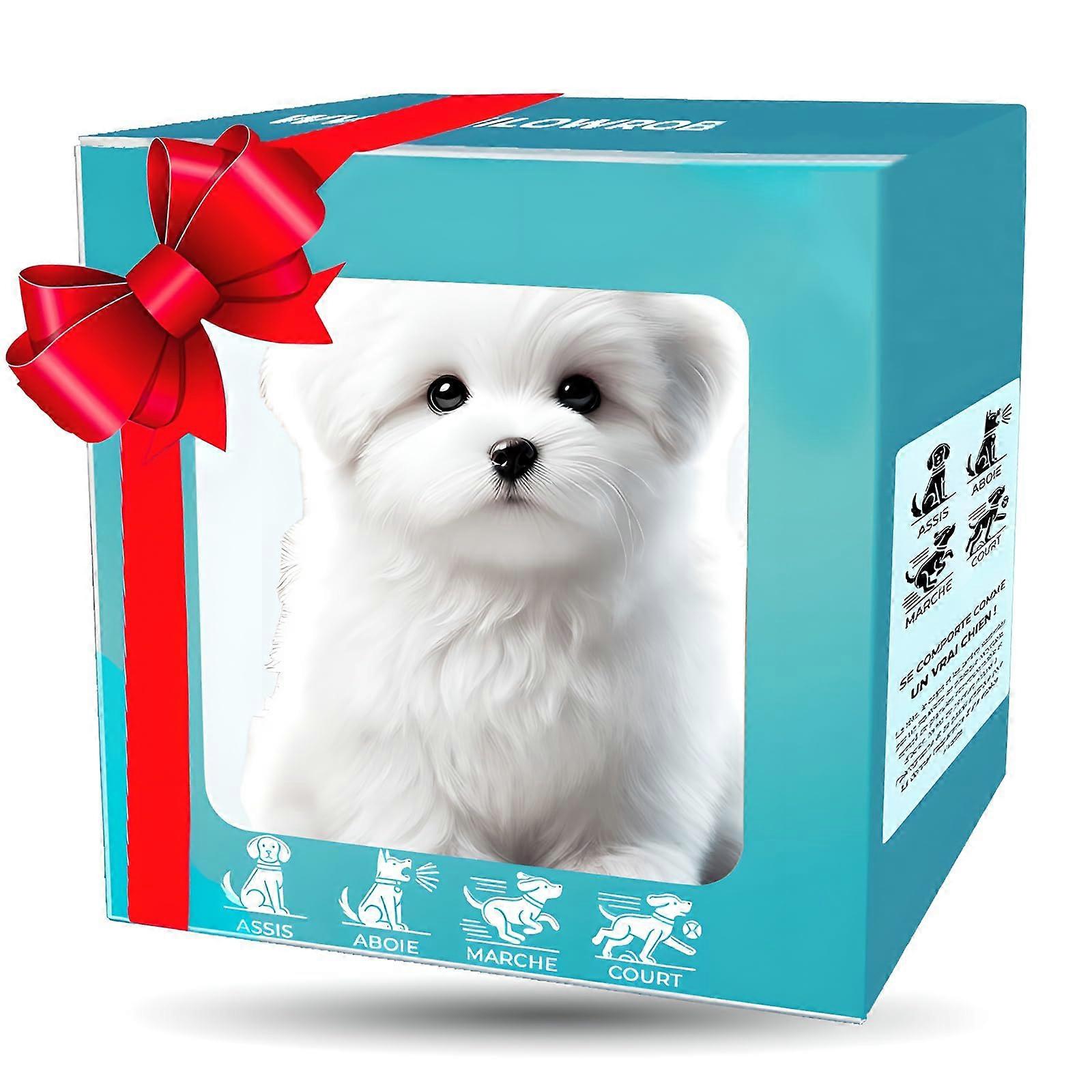 Hiking Dog Toy, Robot Puppy, Realistic Robot Puppy, Interactive Puppy Toy for Walking, Robot Doll Dog Realistic, Walking, Barking, Tail Wagging