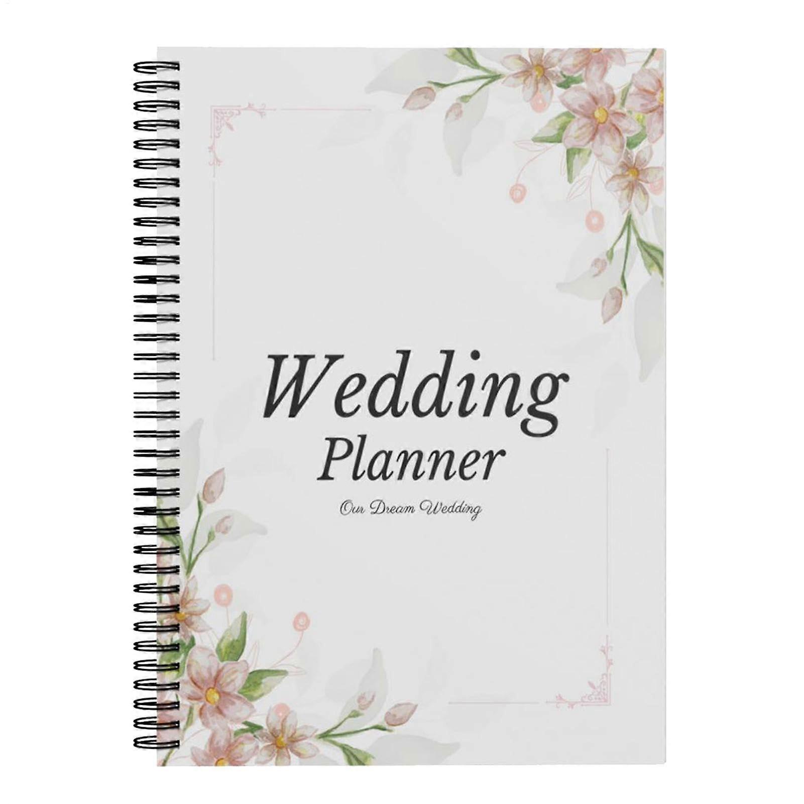 Wedding Planner, Wedding Planner, Notebook, Engagement Gift, Easy to Use Layout,  Planning Sections, 21 x 14 cm, Brides