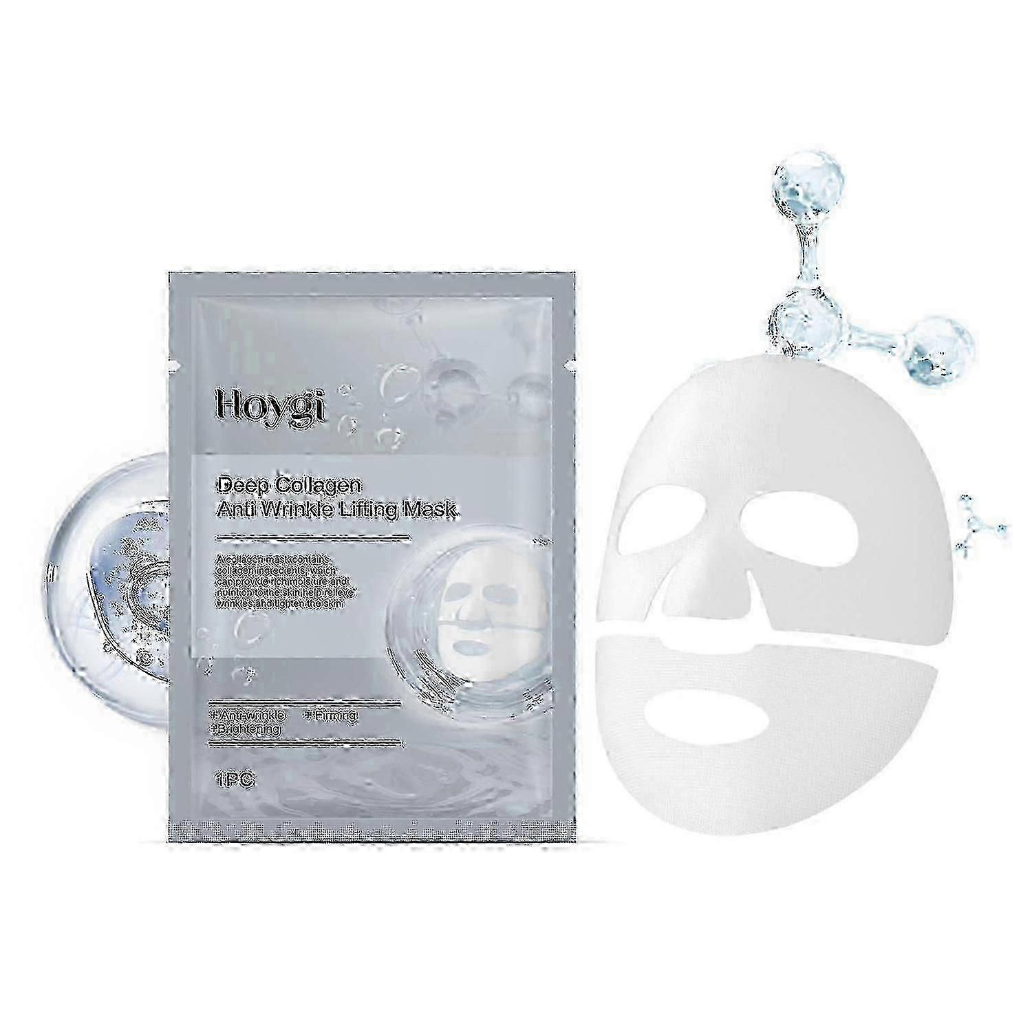 Hoygi Collagen Anti-Wrinkle Mask, Facial Facial Moisturizing, Hydrating, Firming And Smoothing Fine