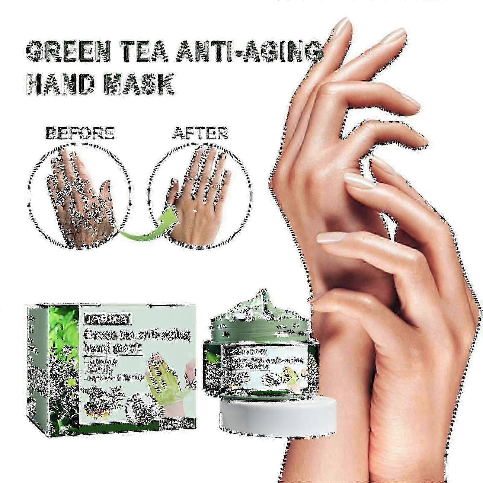 Jaysuing Green Tea Anti-aging Hand Mask