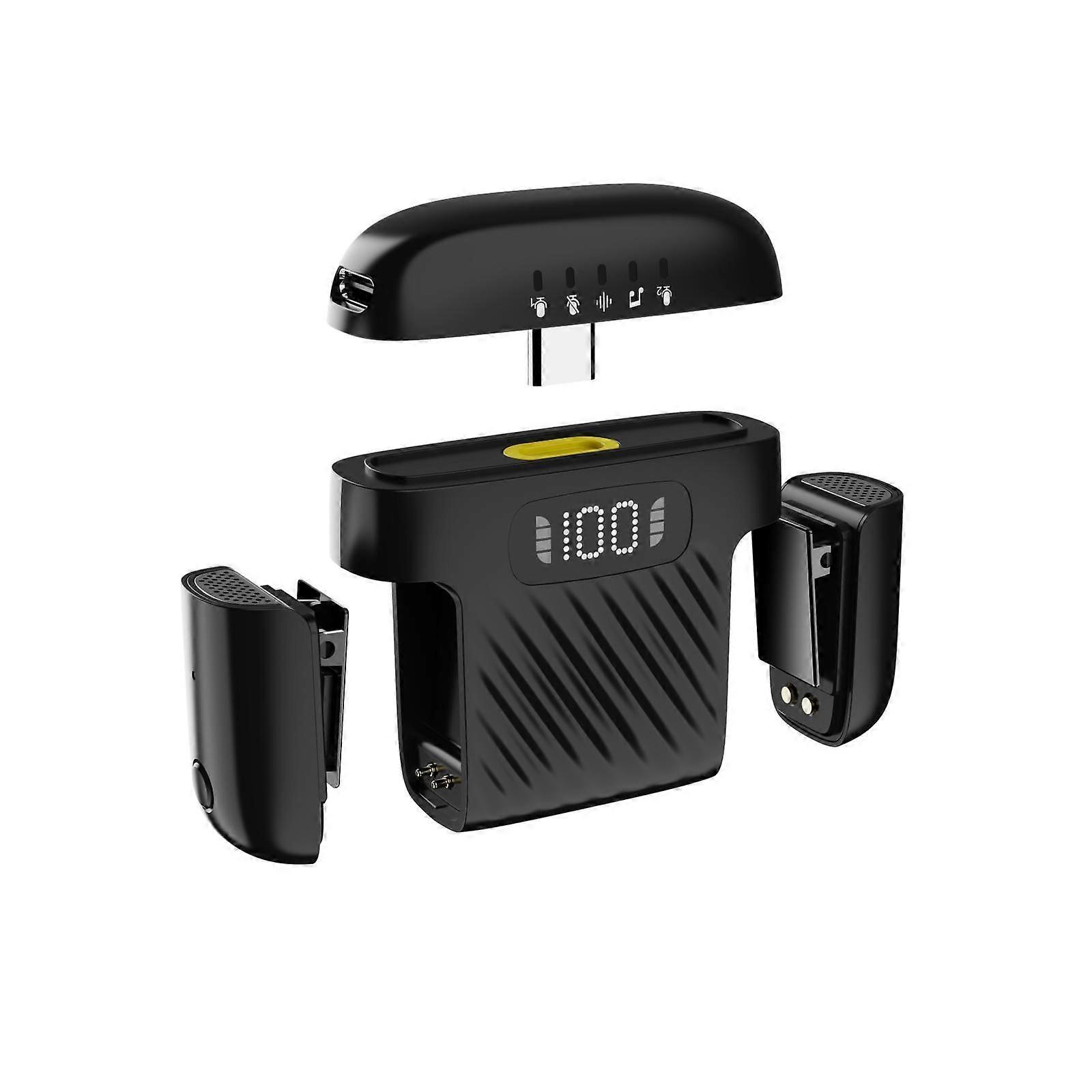 Wireless Collar-clip Microphone With Charging Case