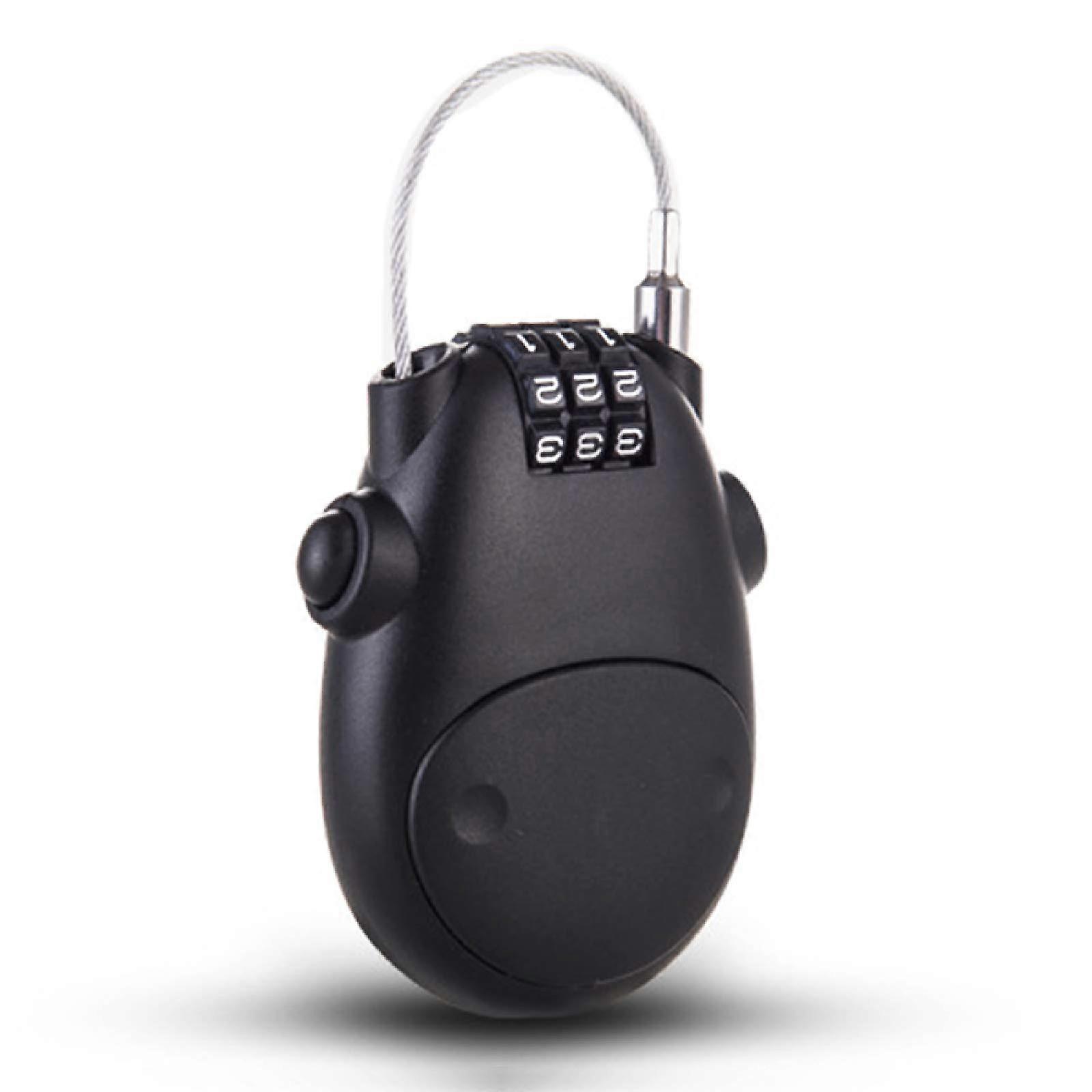 Universal Cable Lock 75 Cm - Combination Lock, Wire Rope, For Helmet, Bicycle, Luggage, Suitcase, Locker