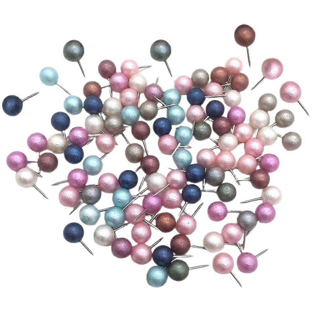 Household Board Pin Round Ball Head Straight Pin Abs Metal For Diy Projects 100Pcs