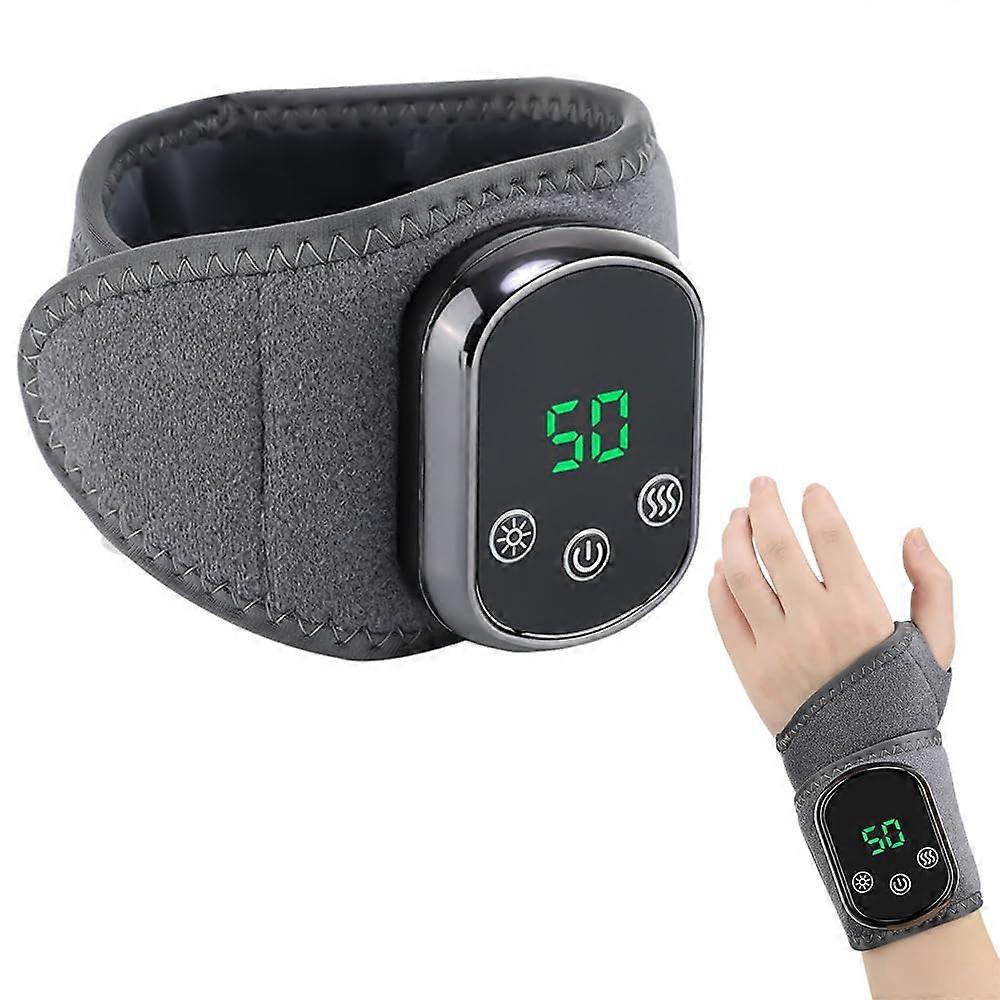 Arthritis Wrist Vibration Massager with Heat, 5 Temp, 3 Modes, 30Min Timer