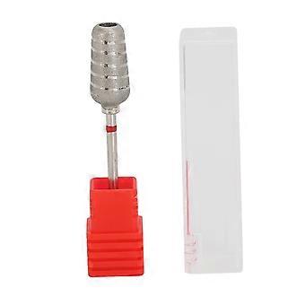 Nail Drill Bits Tapered Barrel Nail Grinding Head Polishing Bits Tungsten Manicure Art Drill Tool with Storage Box