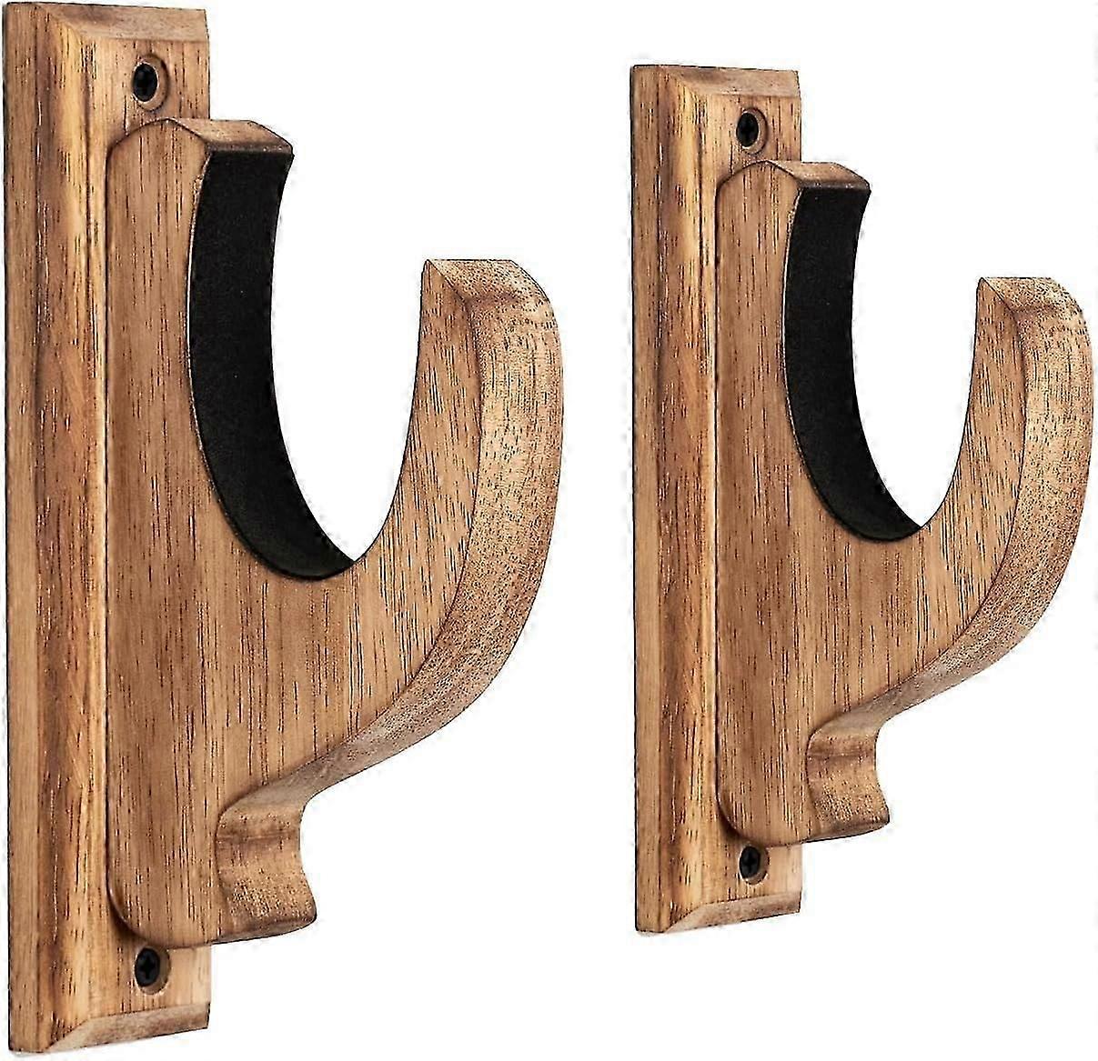Gun Rack Väggfäste, Massivt Trä Hagelgevär Och Gevär Väggfäste För Svärd Bow Gun Display, Vintage Gun Rack, Perfekt Present För Män