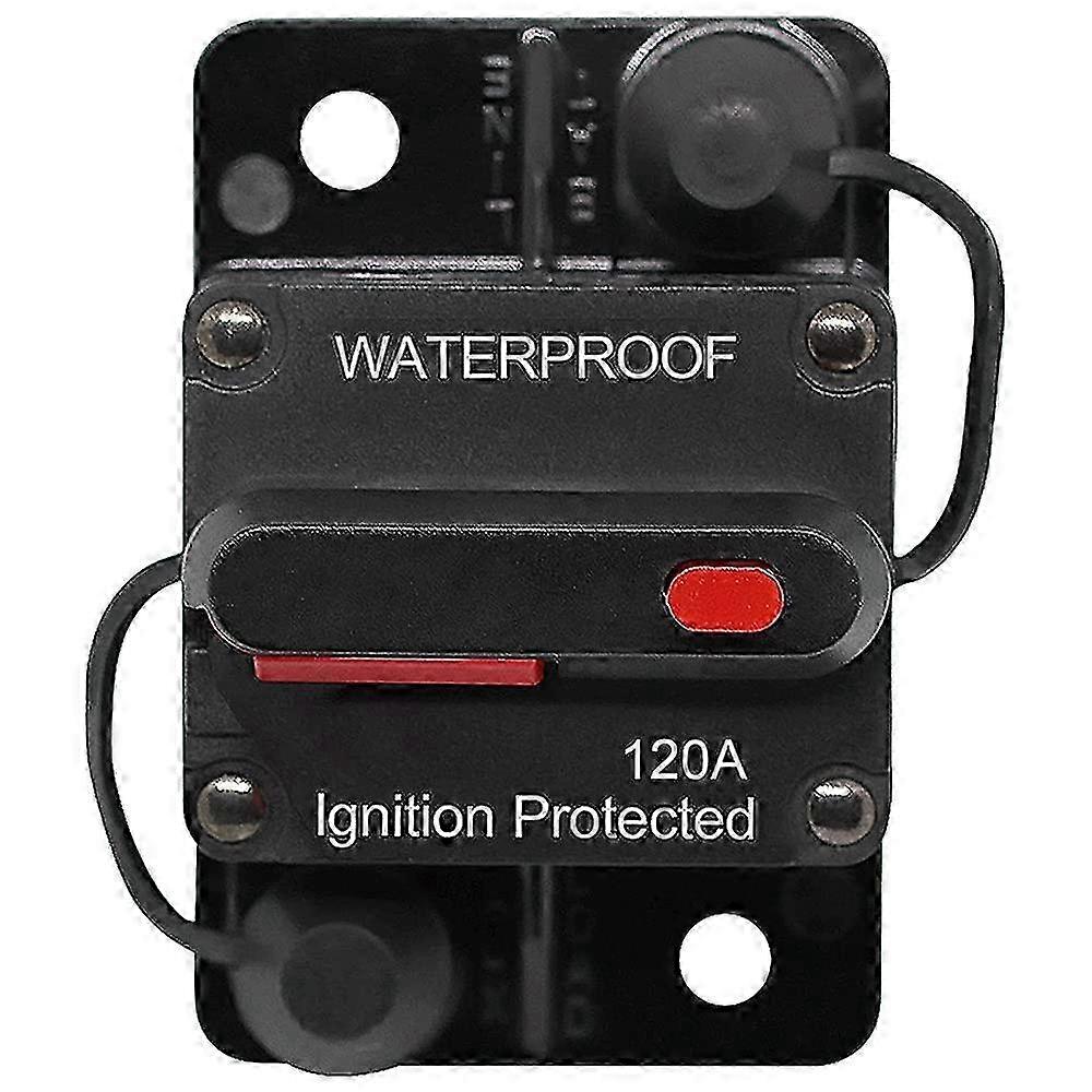 30A to 150A Waterproof Car Circuit Breaker with Manual Reset - DC 12V to 48V for Marine, Boat, Bicycle & Car Stereo Audio Systems
