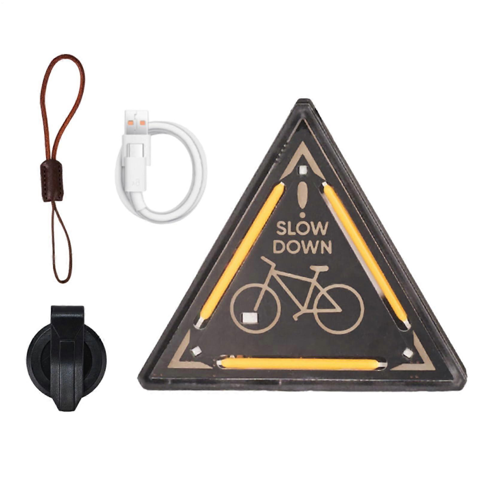 Portable Magnetic Triangle Bicycle Taillight for Runners – Night Riding Accessory for Home Work, Indoor Survival, Fishing